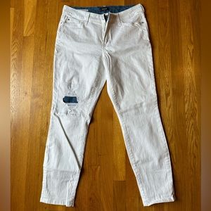 NYDJ size 10 Alina Ankle Jeans white NWOT